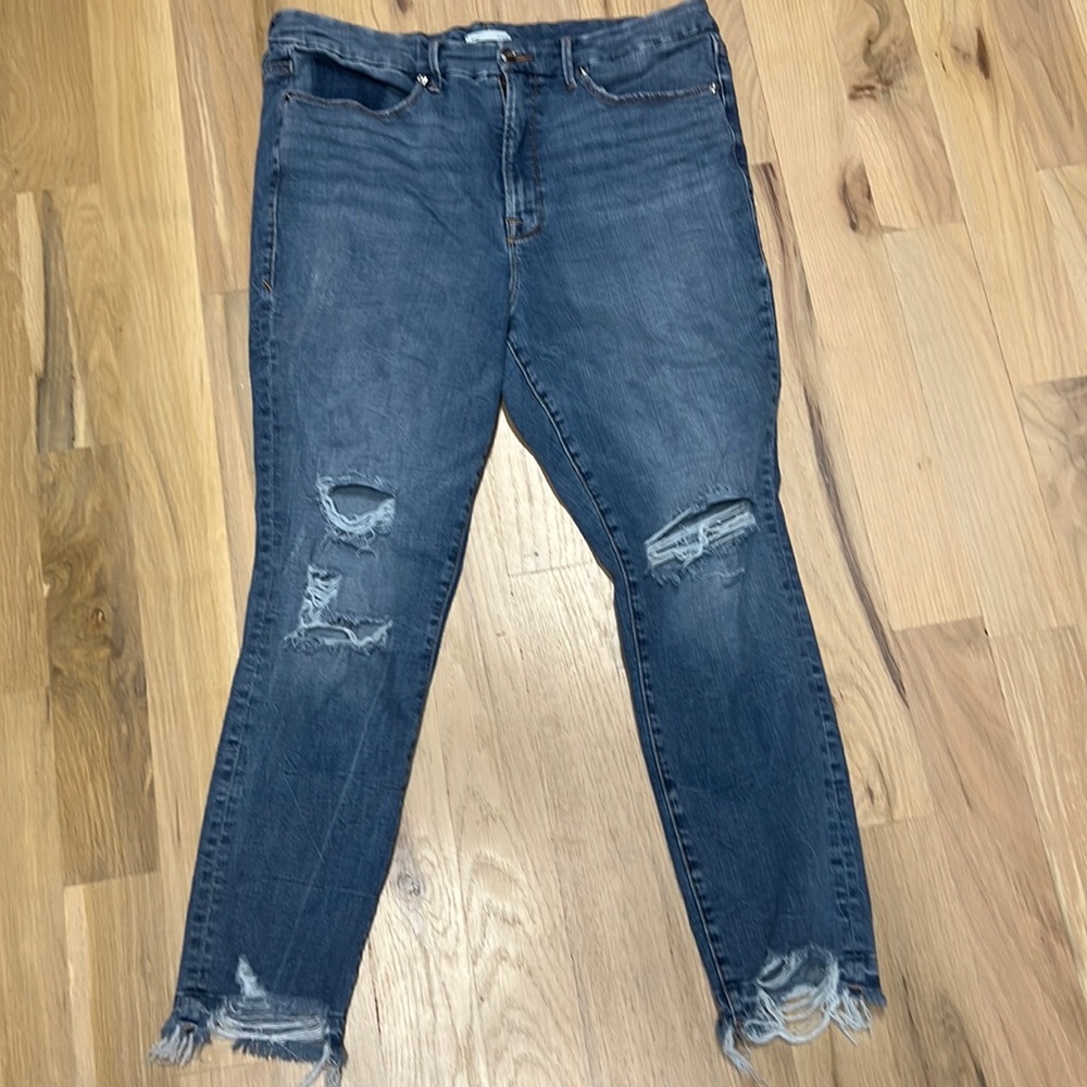 Good American Distressed Jeans